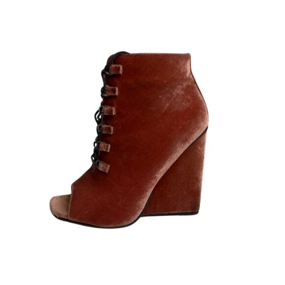 Women's Boots, Lace Up Wedge Ankle Boots, ASOS Brand Size 6 - Picture 1 of 3